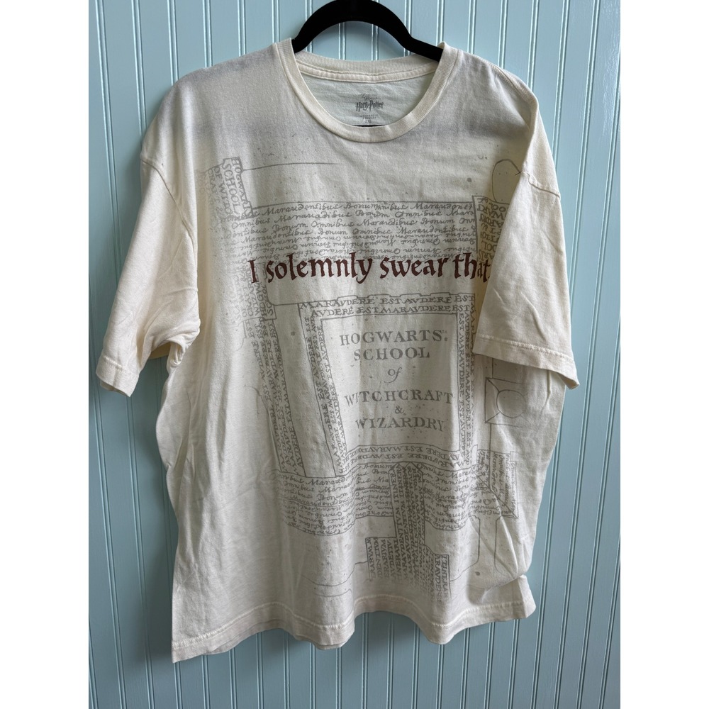 Harry Potter Marauders Map TShirt 2XL  Wizardry Magic Potterhead Fandom Mischief